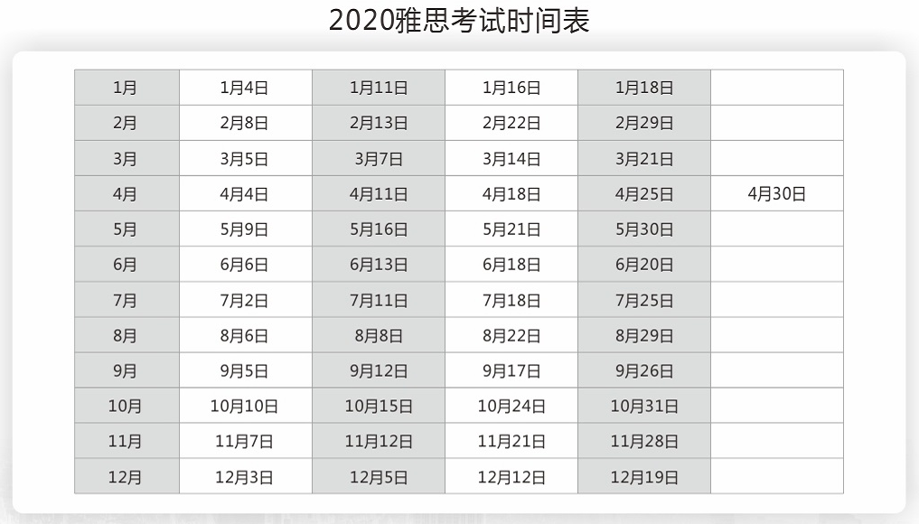 2020雅思考试时间表.png 2020雅思考试时间表.png